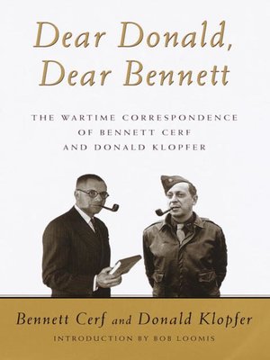 cover image of Dear Donald, Dear Bennett